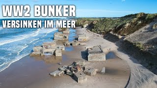 Lost Place in Dänemark Die WW2Bunker von Løkken versinken im Meer [upl. by Kassity799]