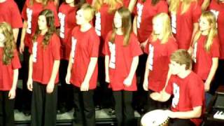 Franklin Middle School quotVocequot Choir performs Cantar with Djembe drum [upl. by Tripp585]