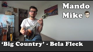 Big Country by Bela Fleck  Mandolin Lesson Advanced [upl. by Yrogreg]