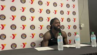 College Park Skyhawks’ Kevon Harris After Win Over Raptors 905 [upl. by Enitsirhk980]