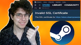 How To Fix Steam Invalid SSL Certificate [upl. by Yerffoeg661]