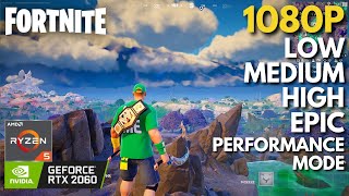 Fortnite  RTX 2060  Ryzen 5 5600  All Settings Tested [upl. by Eimorej]