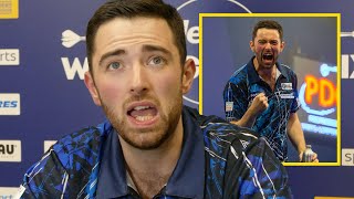 Luke Humphries EMOTIONAL REACTION to Gerwyn Price final win I WILL NEVER DOMINATE LIKE VAN GERWEN [upl. by Aihsaei537]