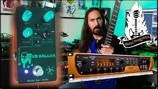 Mud Killer pedal into the Eleven Rack effects unit Djent this beast up [upl. by Jakob394]