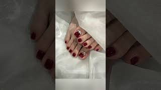 Latest nail colors for toenails nailcolours nailart [upl. by Nwahsuq]