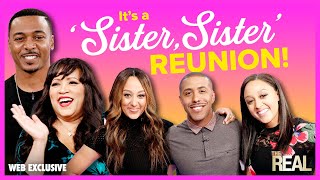 It’s a ‘Sister Sister’ Reunion Tia Tamera Marques Jackée amp RonReaco Reunited [upl. by Eniamahs]