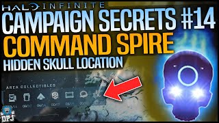 Halo Infinite COMMAND SPIRE SKULL LOCATION  MUST HAVE SECRET HIDDEN ITEMS  COLLECTABLES  Guide [upl. by Ezara]