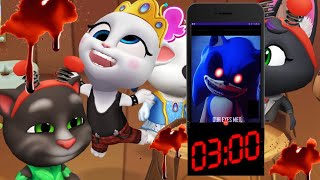 El Gato TOM Y SUS AMIGOS LLAMAN A SONICEXE A LAS 300 AM My Talking Tom Friends [upl. by Teillo]