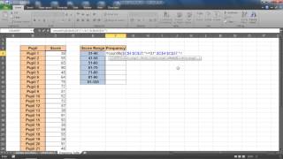 Create a Frequency Distribution Table in Excel [upl. by Aicile]