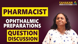 Pharmacist Grade2  Ophthalmic Preparations Questions  DHS  DME  Sahakari Race plus  Free Class [upl. by Brooking]