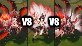 Immortalized Legends Ahri All Forms Comparison League of Legends [upl. by Nuhsyar]