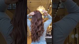 Clip in hair extensions tutorial clipinhairextensions hairextensions hairtutorial fallhaircolor [upl. by Alitha]