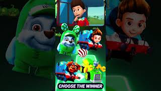 Oddbods Rocky vs Train Ryder vs Train Zuma vs Toy Rocky 3 pawpatrol tileshop shorts [upl. by Arquit]