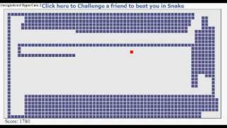 Classic Snake Facebook Highscore  1880 [upl. by Wendell]