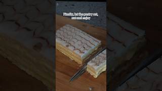 Mille Feuille Part 2 frenchfood pastry [upl. by Aivun]