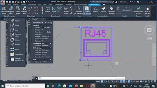 Comment Créer une Prise RJ45 en Bloc Dynamique sur AutoCAD  Legende Electrique [upl. by Arissa791]