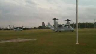 V22 Osprey takeoff [upl. by Enelrak]