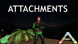 How to Use Weapon Attachments in Ark Survival Evolved [upl. by Omissam]