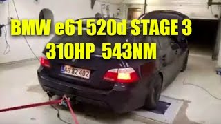 BMW e61 520d 310hp Stage 3 [upl. by Amora]