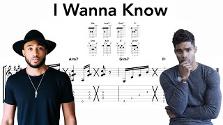 I Wanna Know Guitar Chords  Will Gittens Cover ft Rome Flynn [upl. by Niamor123]