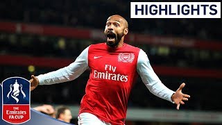 Henry scores on Arsenal return against Leeds  Arsenal vs Leeds  FA Cup Third Round 2012 [upl. by Lustig]