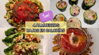 4 almuerzos bajos en calorias para la semanalunch ideas [upl. by Pubilis]