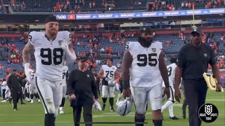 MAXX CROSBY amp RAIDERS LEAVE FIELD AFTER LOSING TO BRONCOS 8GAME STREAK SNAPPED AT MILE HIGH [upl. by Feilak]