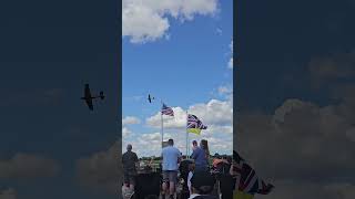 STUNNING Spitfire Heads home from Old Buckenham Airshow [upl. by Malvino603]