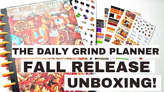 THE DAILY GRIND PLANNER quotNOT SO SCARY COLLECTIONquot UNBOXING  NEW FALL PLANNER COVERS amp STICKERS [upl. by Ricard723]