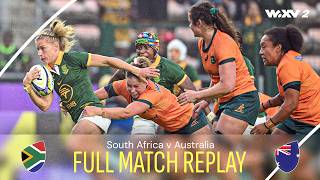 Springboks v Wallaroos in INTENSE clash  South Africa v Australia  Full Match Replay  WXV 2 2024 [upl. by Anahoj626]