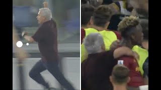 Jose Mourinho insane celebration last minute win AS Roma [upl. by Jessica]