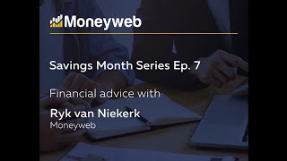 Moneyweb Savings Month Save 10 of Your Discretionary Expenses With Ryk van Niekerk [upl. by Ahsinav806]