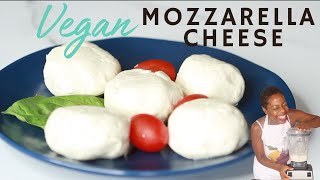 Vegan Mozzarella Cheese Recipe that Melts and Stretches  Tastes Delicious [upl. by Chelsie]