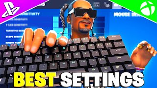 NEW Best Keyboard SETTINGS  Sensitivity In Chapter 2 Remix Fortnite Tutorial [upl. by Siroled]