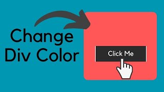 How to Change Div Color By Clicking on a Button Using JavaScript  HTML  CSS  JavaScript [upl. by Ecyarg325]