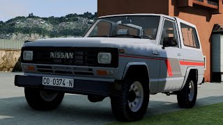 BeamNG Drive  POV Driving 1985 Nissan Patrol 160 SWB in Nice [upl. by Enitsirhc]