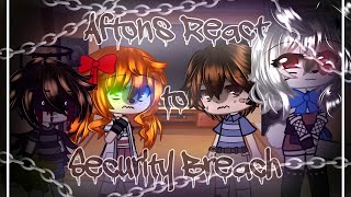 FNaF The Afton Family React to Security Breach Memes  Gregory Glamrock Freddy amp Vanny  AU [upl. by Ediva61]