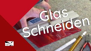 Glas schneidenZuschneiden eines Tiffany Fensterbildes [upl. by Ramonda598]