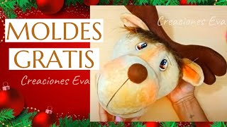 🎄Como hacer muñecos navideños con MOLDES GRATIS🦌 2024 [upl. by Minne]