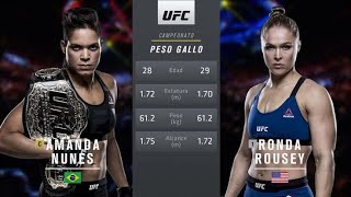 Amanda Nunes vs Ronda Rousey Full Fight 4K [upl. by Caswell]