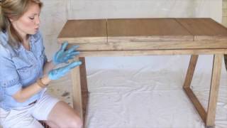 Creating a WhiteWashed Weathered Oak Finish [upl. by Eeliram556]