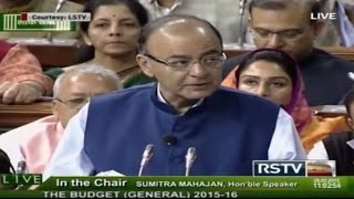 Finance Minister Arun Jaitley’s Budget Speech  2015 [upl. by Htims]