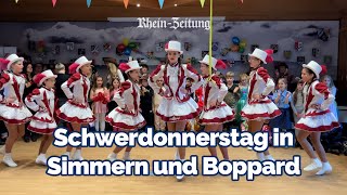 Karneval 2024  Schwerdonnerstag in Simmern und Boppard [upl. by Rolo]