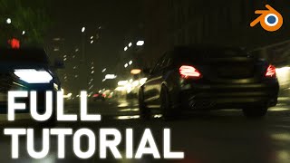 Blender 4 Realistic car animation tutorial  Ultimate Beginner guide [upl. by Hayman647]