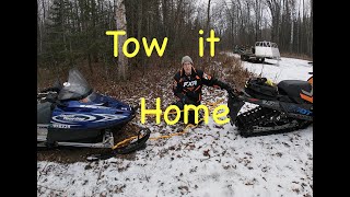 Towing a Snowmobile For Beginners [upl. by Aramoiz585]