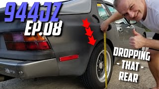 Lowering the rear suspension on my Porsche 944 [upl. by Lorac904]