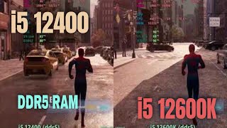 i5 12400 vs i5 12600k ddr5 in 2024 [upl. by Nathanael]