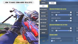 New Settings That Make CODM More REALISTIC Full Basic Settings Reveal [upl. by Merwyn]