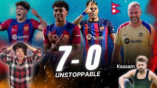 Barcelona BLOCKBUSTER  Barcelona Vs Real valladolid reaction barcelonafc [upl. by Evannia374]