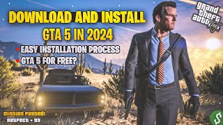 HOW TO DOWNLOAD GTA 5 IN PC OR LAPTOP  GTA 5 FOR FREE IN 2024🤑  BladeyTECH [upl. by Yelehsa]